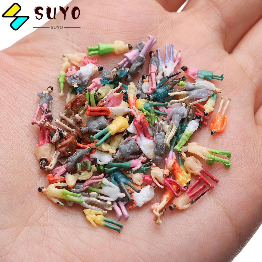 Set 100 Mô Hình Người Nhiều Màu Sắc Dùng Để Trang Trí Nhà Búp Bê