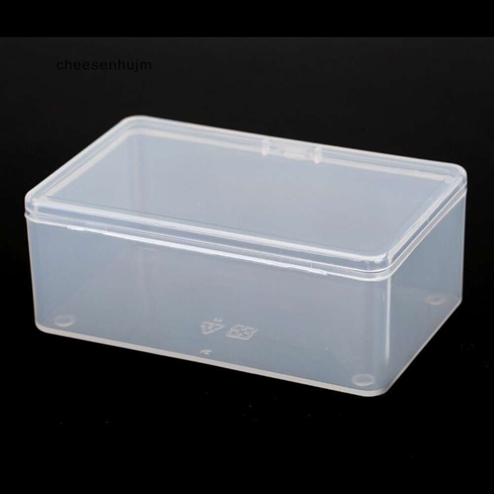 Hộp Đựng Đồ Dùng Hình Vuông Bằng Nhựa Trong Suốt Kèm Nắp Đậy Tiện Dụng
