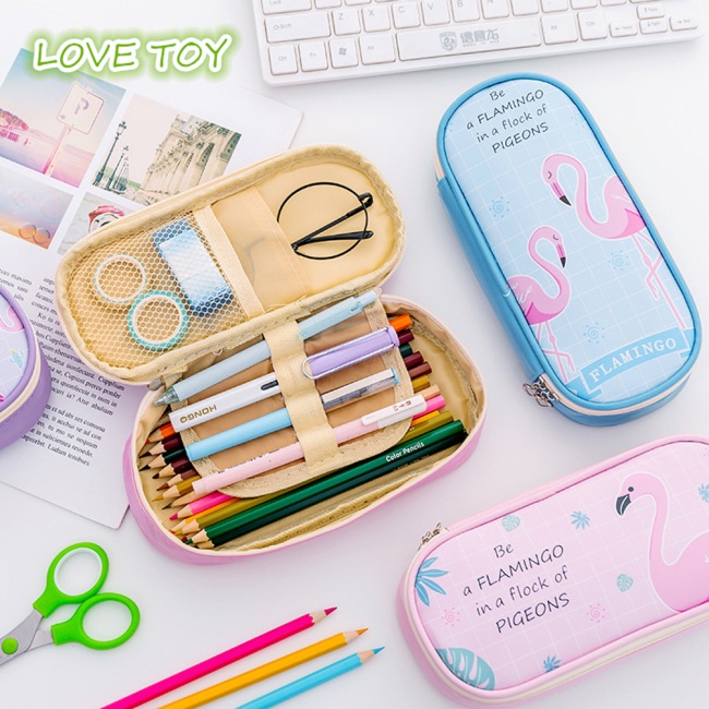 Túi Đựng Bút Chì Đa Năng Sức Chứa Lớn In Họa Tiết Hoạt Hình Nkodok Cho Văn Phòng Phẩm