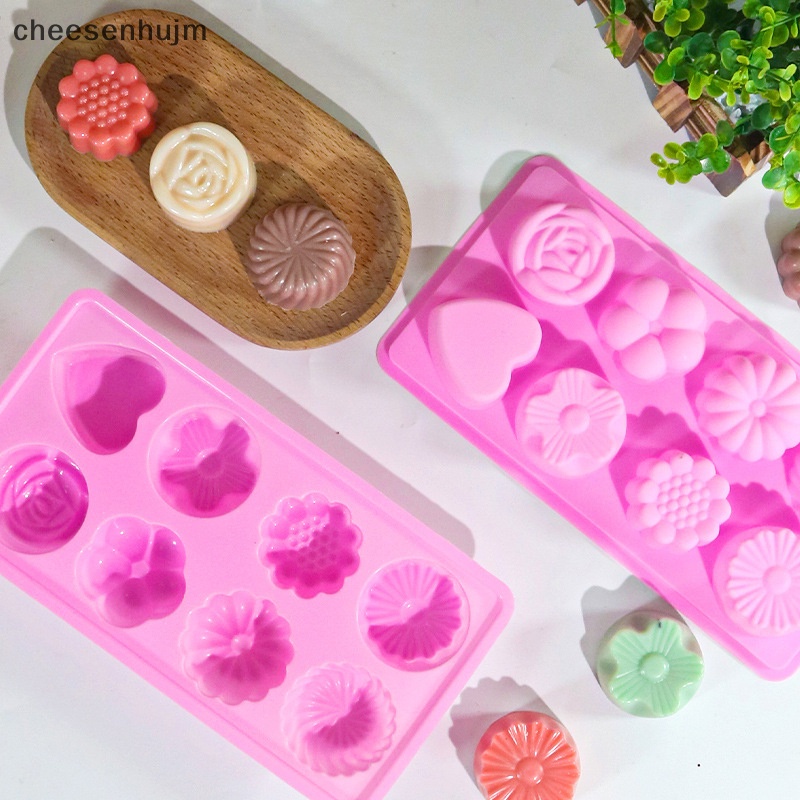 Khuôn Silicon Làm Bánh / Sô Cô La / Xà Phòng Hình Trái Tim DIY