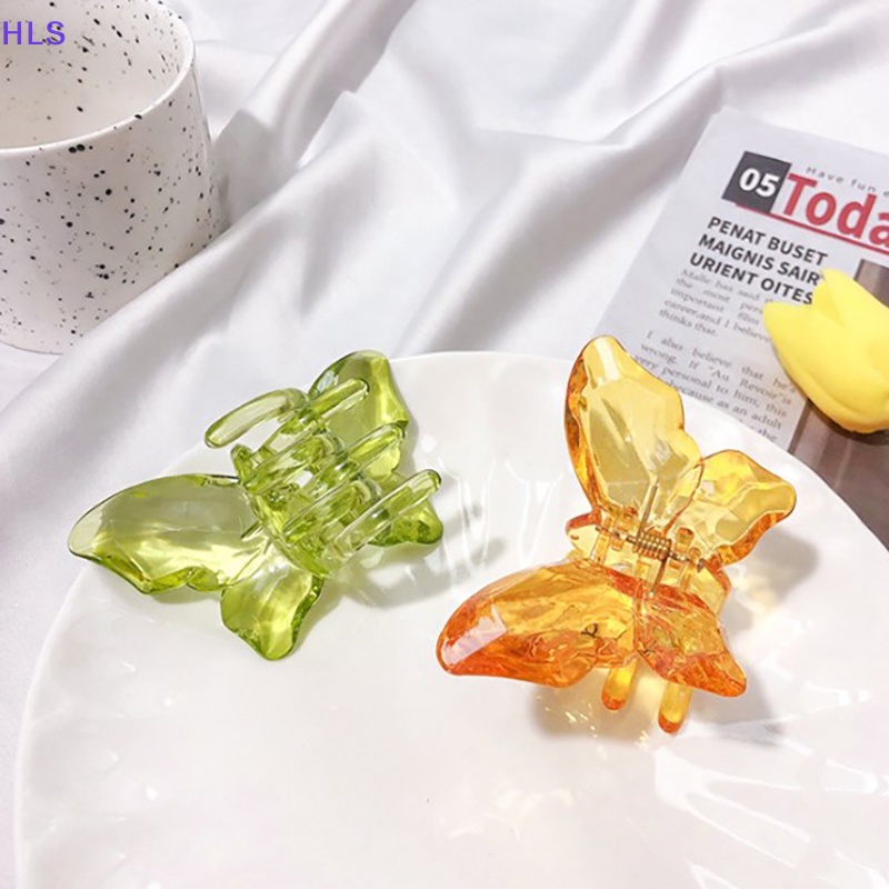 Kẹp Tóc Bướm Màu Laser Cực Quang Phong Cách Hàn Quốc Cho Nữ