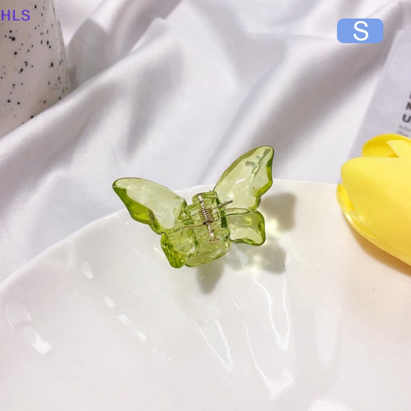 Kẹp Tóc Bướm Màu Laser Cực Quang Phong Cách Hàn Quốc Cho Nữ