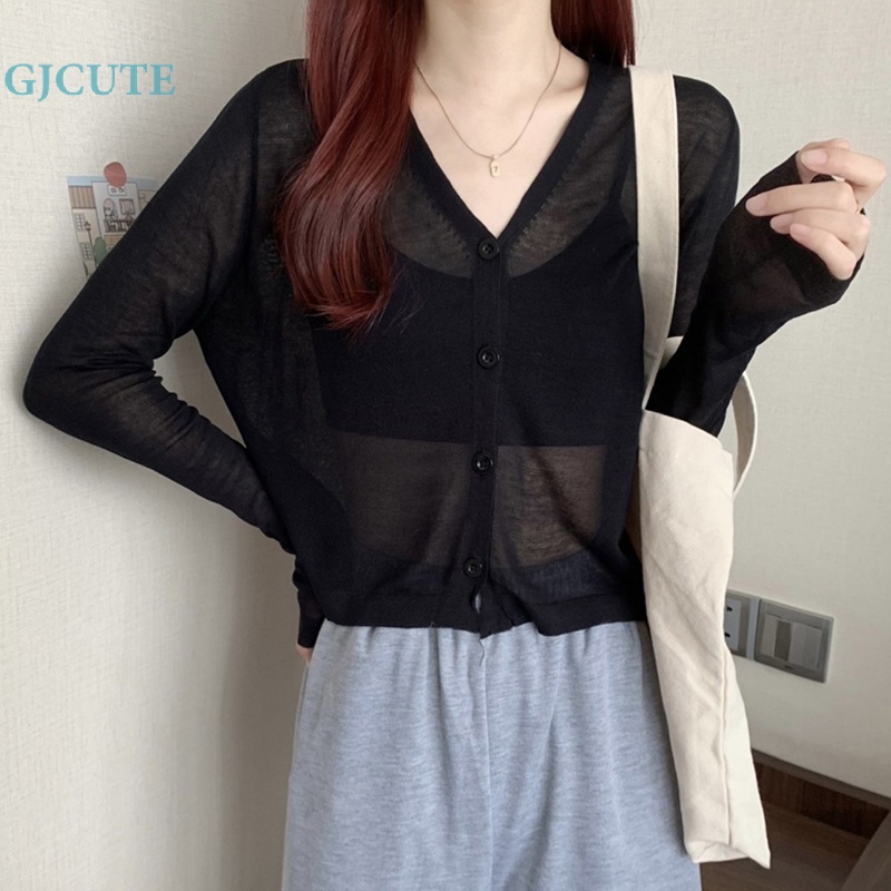 Áo Dệt Kim Tay Dài Hở Lưng Gợi Cảm Thời Trang Mùa Hè Cho Nữ