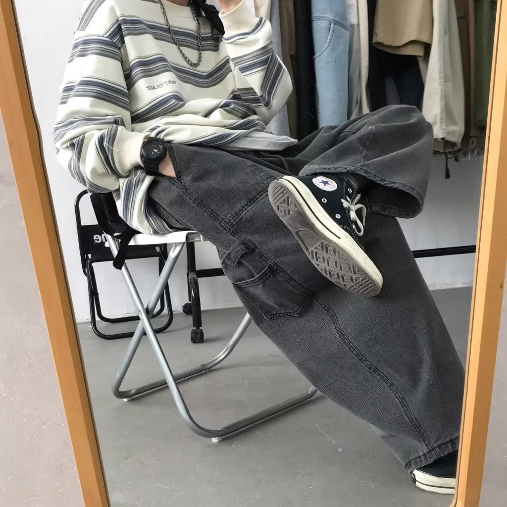 Áo Thun Dài Tay Họa Tiết Sọc Ngang Thời Trang Dành Cho Cả Nam Và Nữ