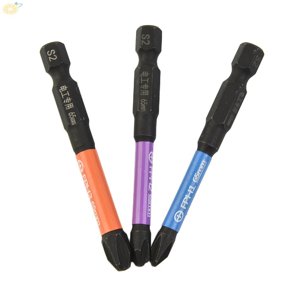 【VARSTR】Efficient Rust Proof Magnetic Slotted Cross Screwdriver Bit Set for Electricians