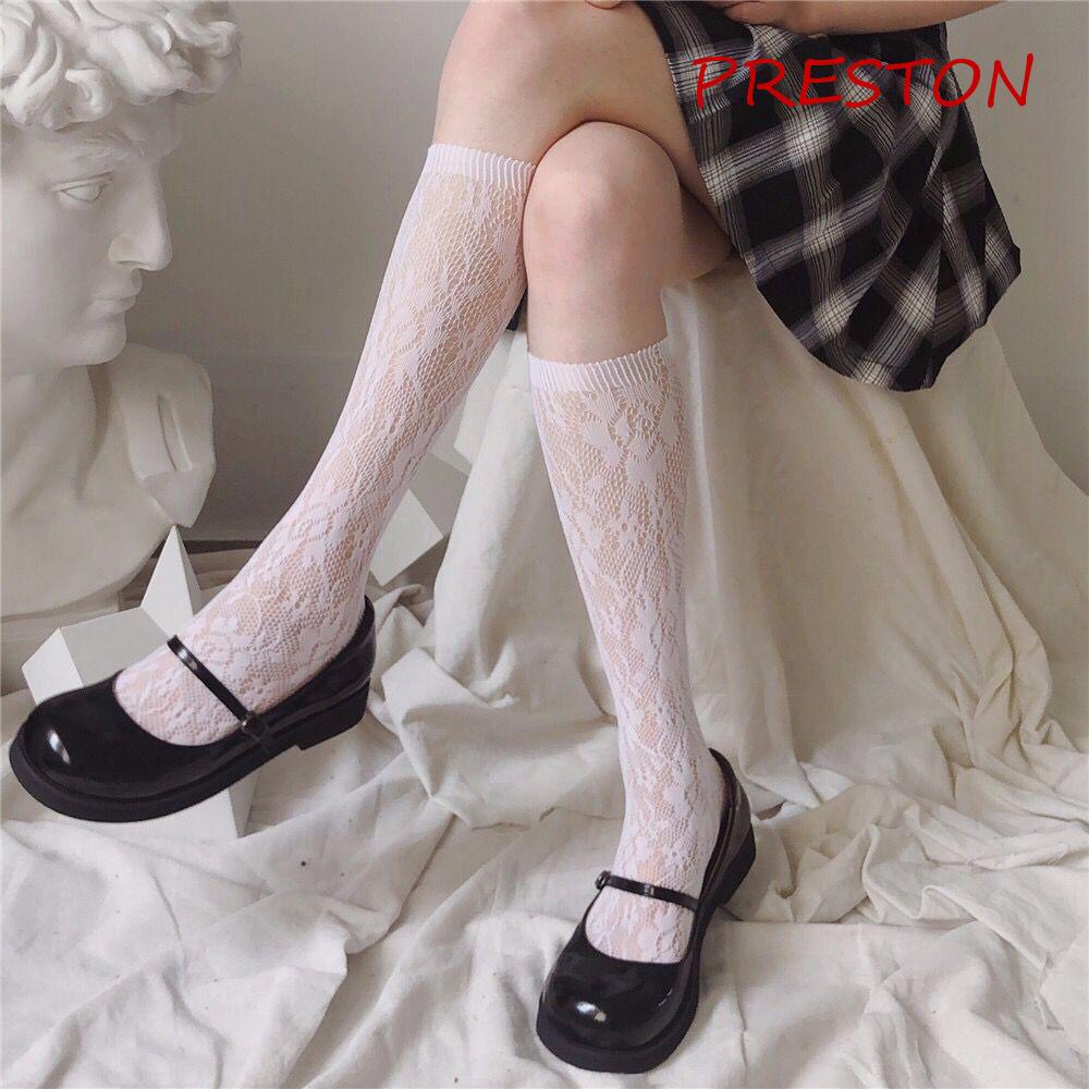 Vớ Ren Co Giãn Thiết Kế Rỗng Phong Cách Lolita Nhật Bản Cho Nữ