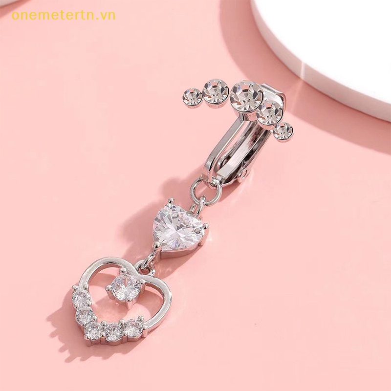 Khuyên RốN HìNh Tim ĐíNh Đá Zircon Giả Dễ Thương Cho Nữ