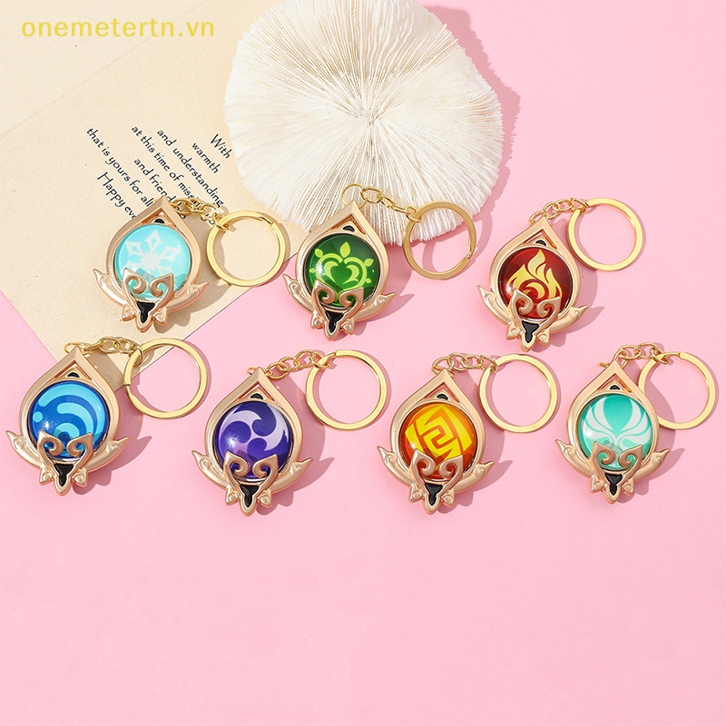 Móc Khóa Hình Đôi Mắt Thần Bằng Thủy Tinh Hai Mặt Phát Sáng onemetertn