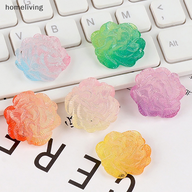 Bộ 2 Kẹp Tóc Hoa Trà Dạ Quang Xinh Xắn