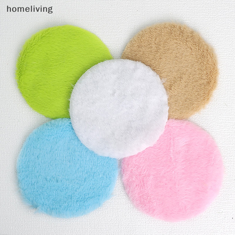 1 Thảm Lông Lót Sàn Hình Tròn Trang Trí Nhà Búp Bê