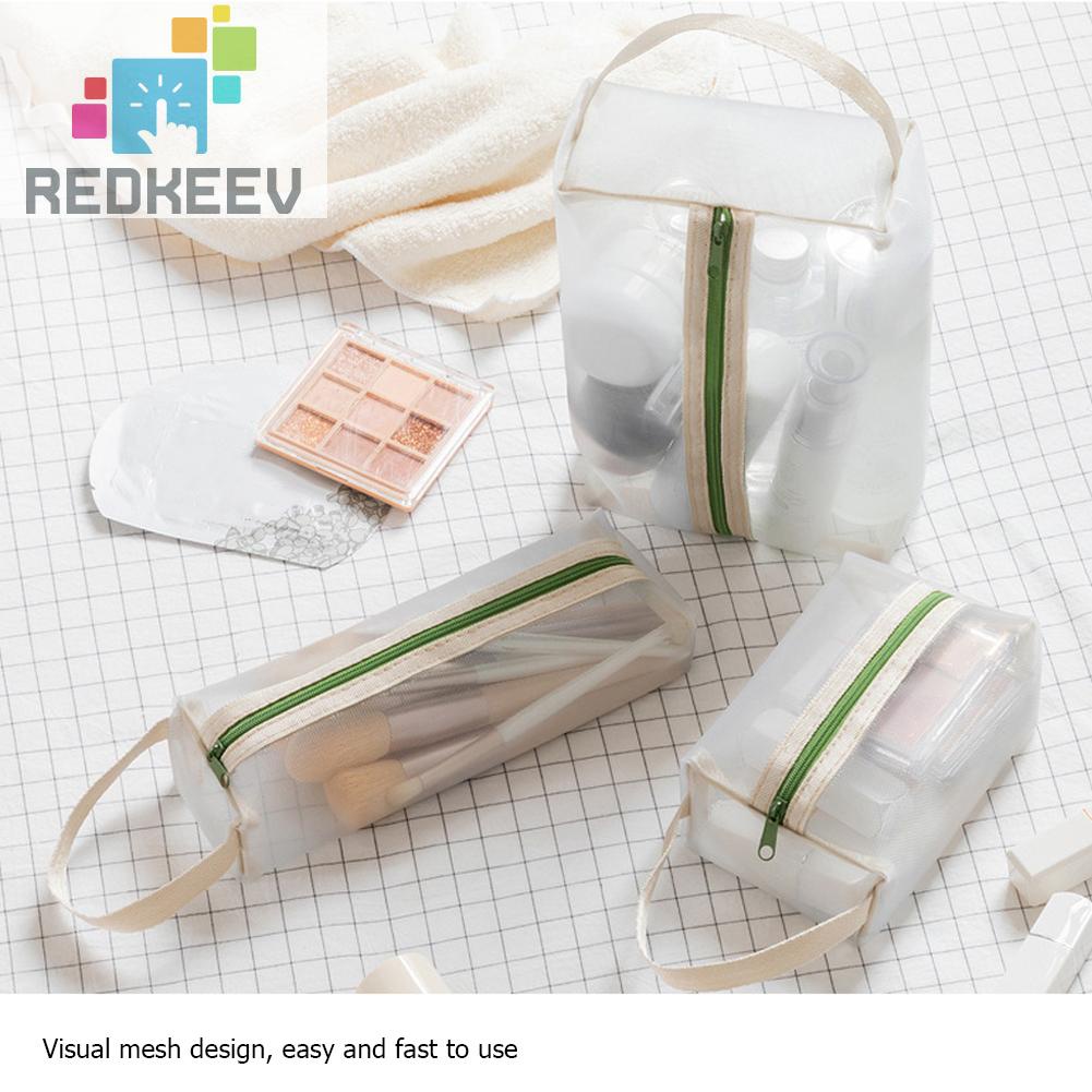 Ví Đựng Tiền Xu Bằng Nilon Phối Lưới Thoáng Khí Sức Chứa Lớn Đa Năng Tiện