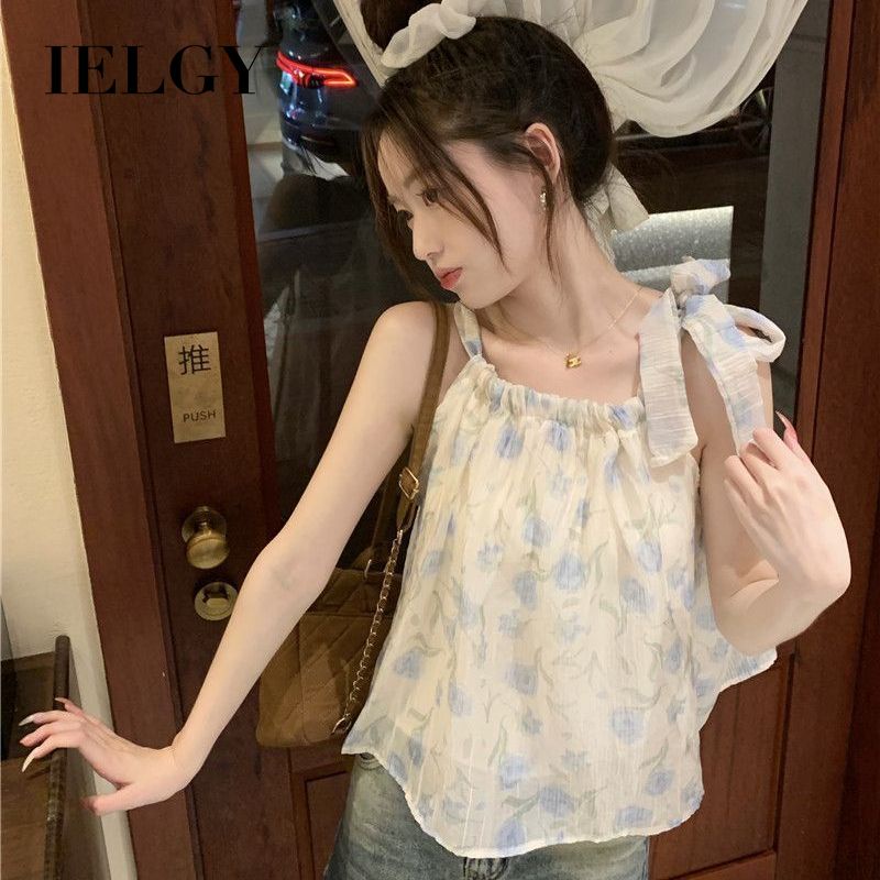 Áo Hai Dây Thắt Nơ Phong Cách Phương Tây Dành Cho Nữ