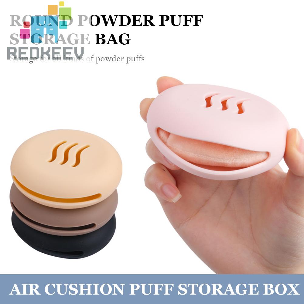 Giá Đỡ Mút Trang Điểm Bằng Silicone Hai Mặt Hình Tròn Tiện Lợi