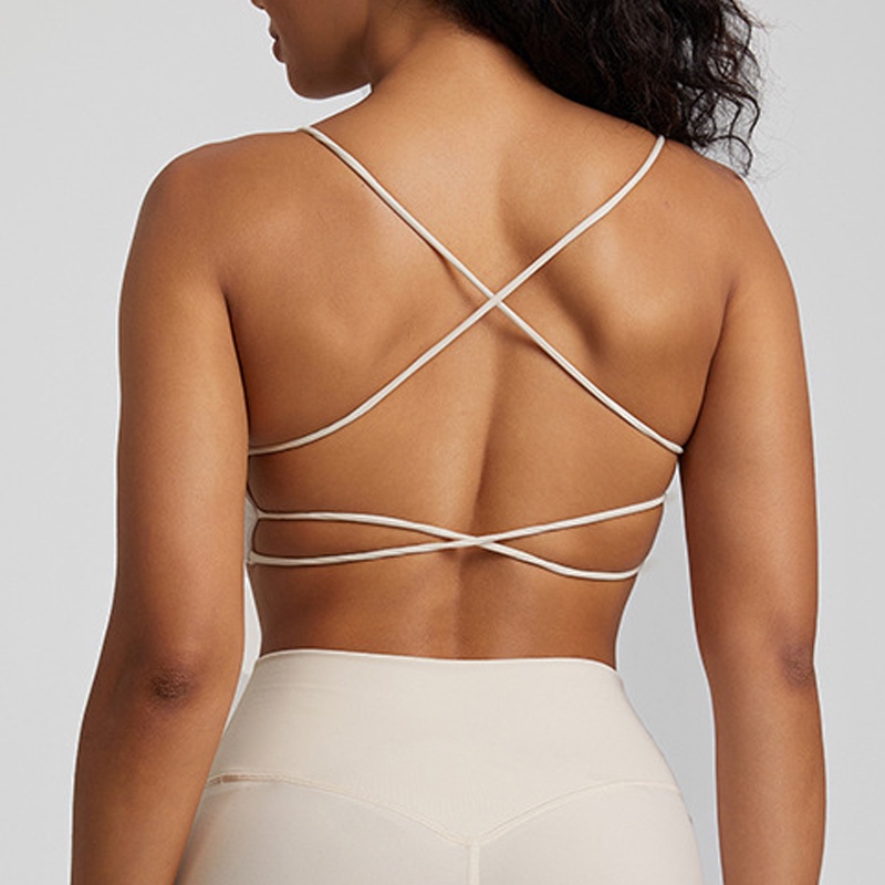 Áo ngực thể thao yoga ANRAN không gọng hở lưng thời trang quyến rũ dành cho nữ