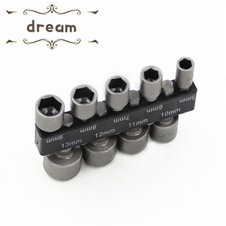 【DREAMLIFE】Durable 1/4" Hex Shank Power Socket Set Impact Holder Accessories Nut Driver