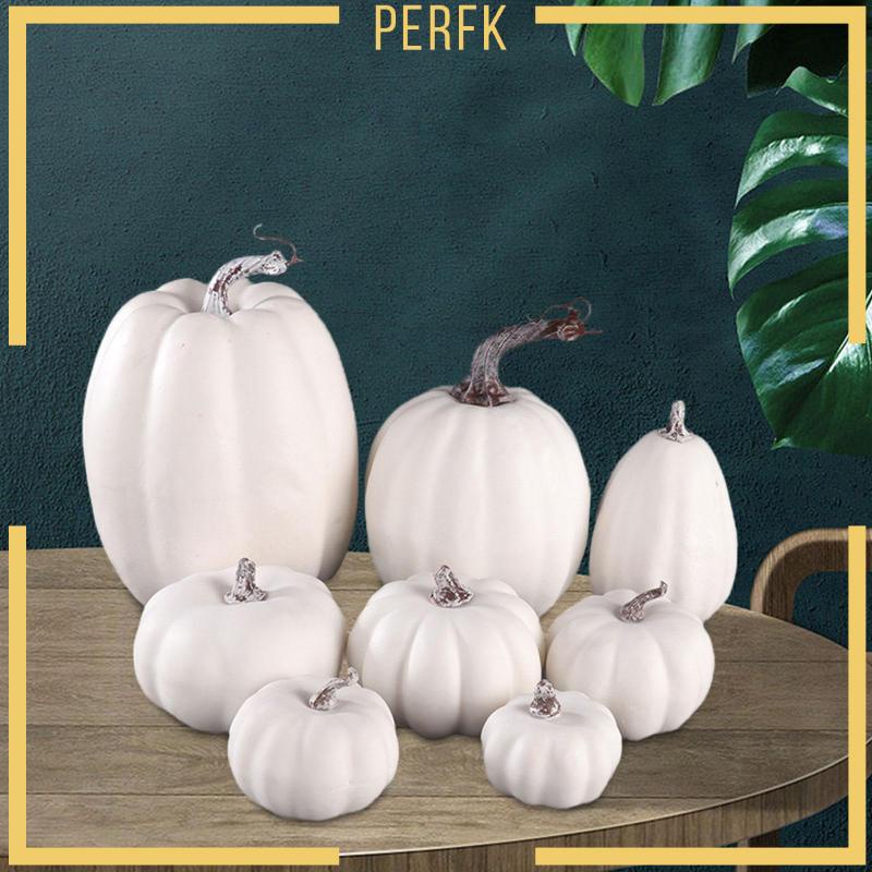 Set 8 Bí Ngô Nhân Tạo Handmade Nhiều Kích Thước Khác Nhau Trang Trí Nhà Cửa