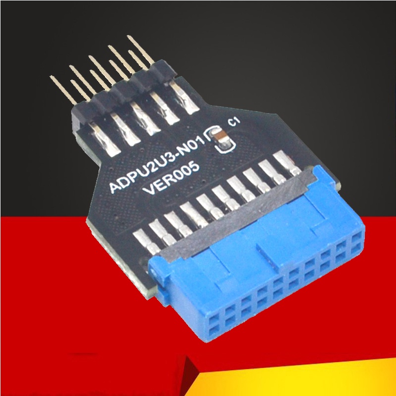 Pc chassis phía trước usb3.0 19 pin 20 pin female sang usb2.0 9 pin male adapter usb 3.0 19pin / 20p