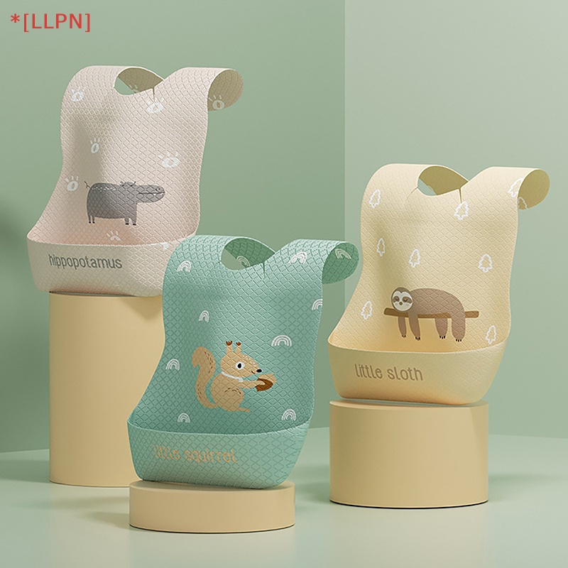 Yếm Ăn Siêu Mềm Chống Thấm Nước Có Túi Tiện Dụng Cho Bé