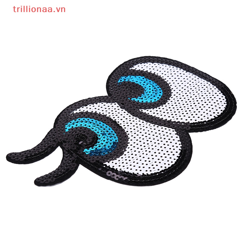 Sticker Ủi Thêu Hình Đôi Mắt Hoạt Hình Dễ ThươngVn Mới Mới VN