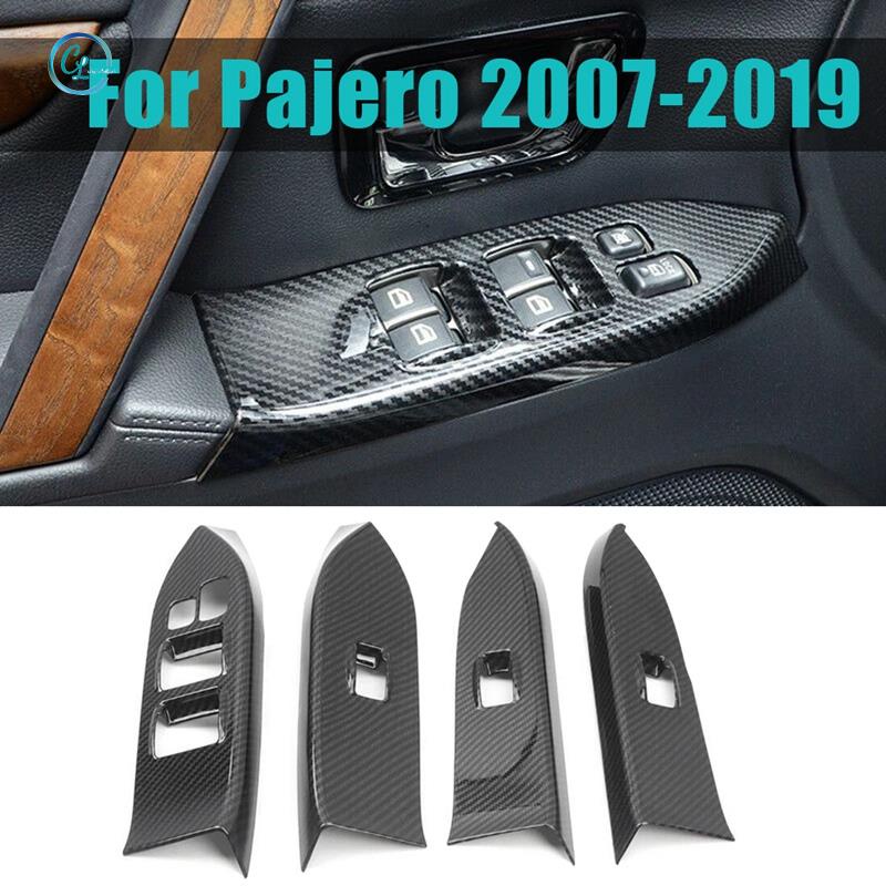 Khung Viền Bảng Công Tắc Điều Khiển Cửa Sổ Xe Hơi Mitsubishi Pajero 2007-2019