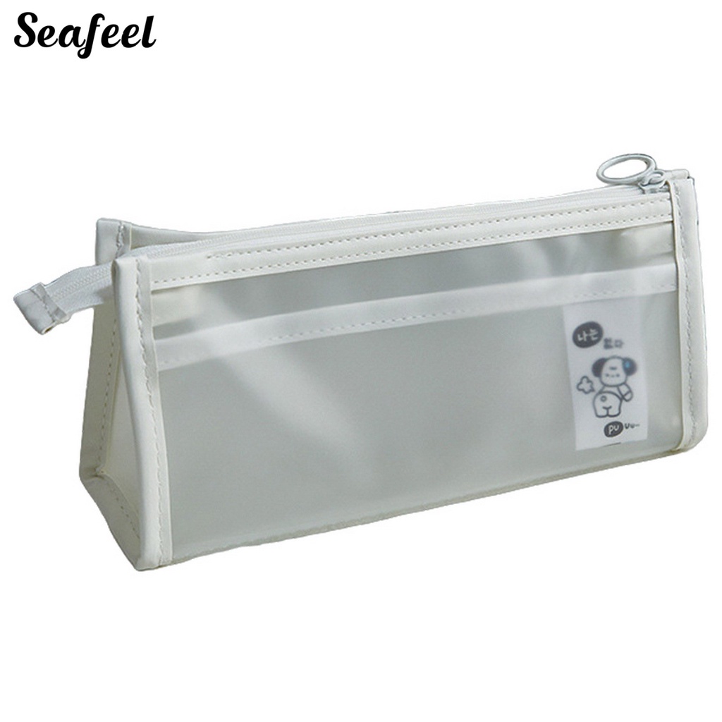 Túi Đựng Bút Bằng EVA Trong Suốt Hai Lớp Chống Nước Sức Chứa Lớn