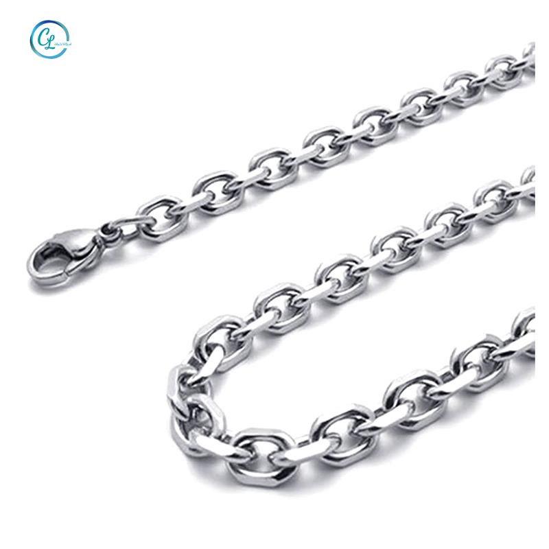 Vòng cổ Bạc Bằng Thép Không Gỉ Chiều Dài 70cm 5mm