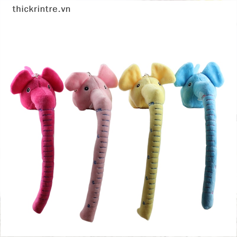Đồ chơi nhồi bông Hình Voi Mũi Dài Đáng Yêu Treo Móc Khóa / Ba Lô / Móc Khóa Trang Trí