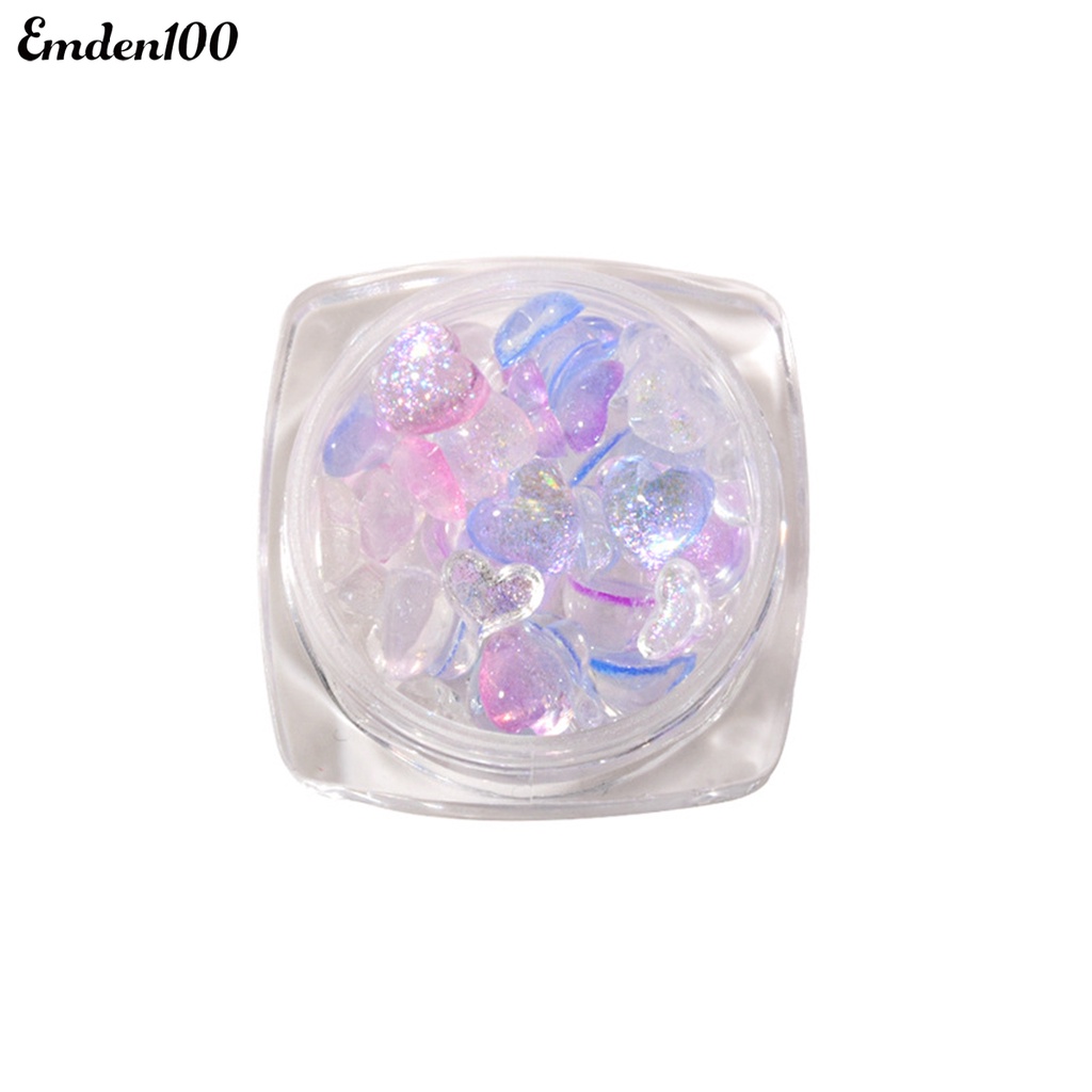 1 Hộp Keo Dán Trang Trí Móng Tay 3D Hình Trái Tim