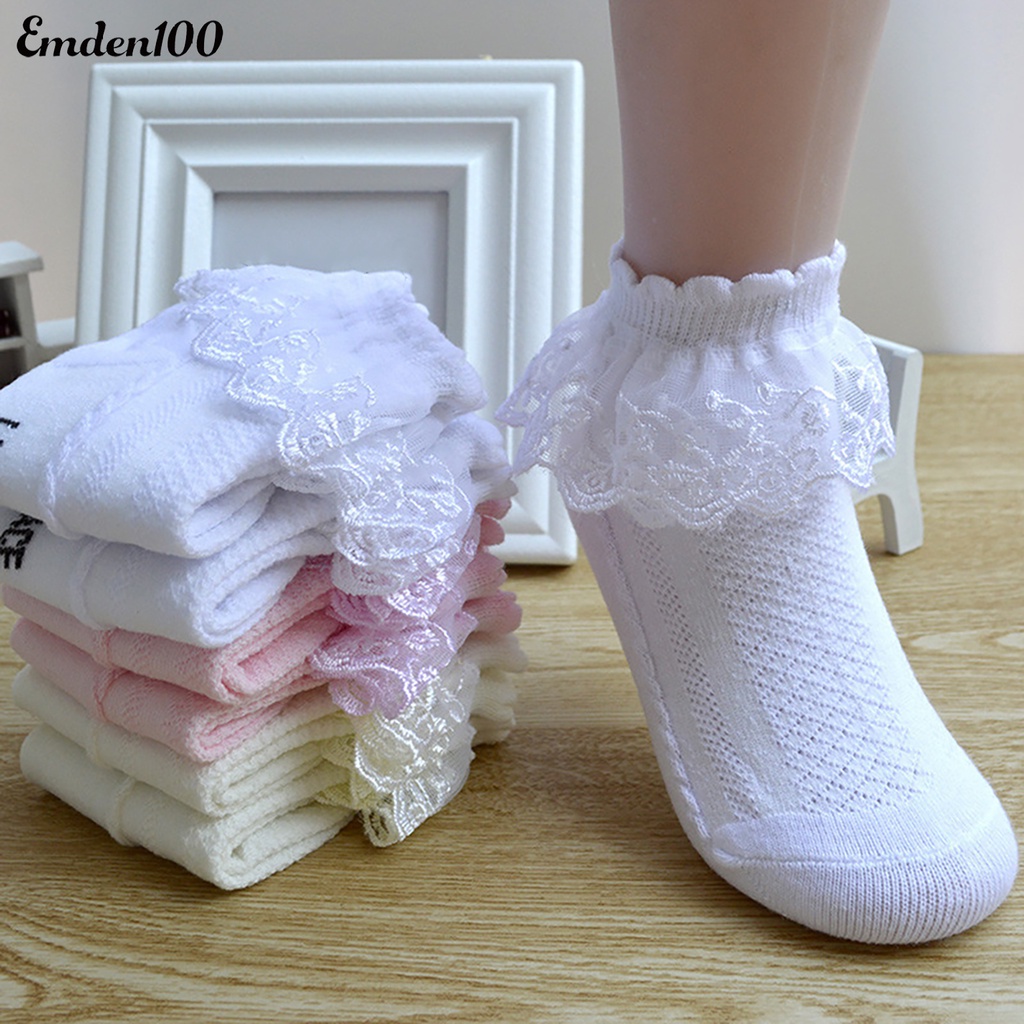 1 Đôi Tất Cotton Chống Trượt Màu Sắc Đơn Giản Cho Bé