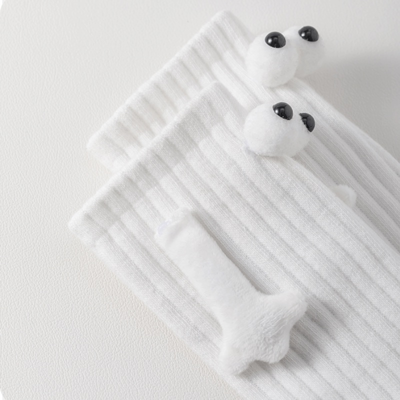 Tiktok Vớ Cotton Mềm Thoải Mái Hình Búp Bê Đôi Mắt To Hoạt Hình Cá Tính Phong Cách Cùng Phong Cách