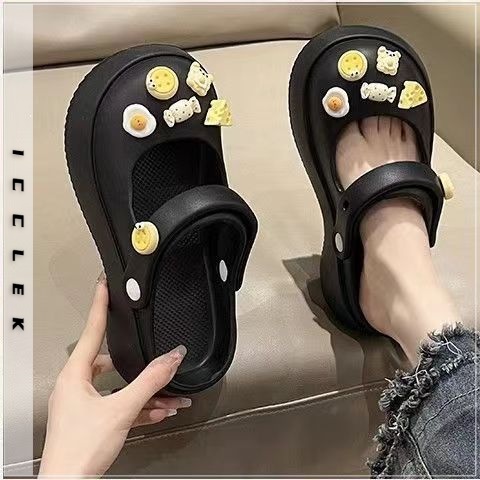 Dép cross Dép mary jane bánh mì ICCLEK 31Z071702 thoải mái cho nữ