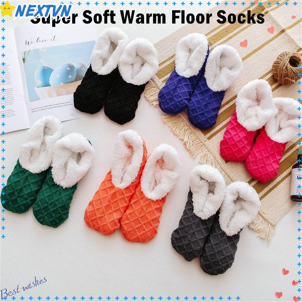 Giày Len Lót Lông Cừu Dày Dặn Chống Trượt Thời Trang Cho Nữ