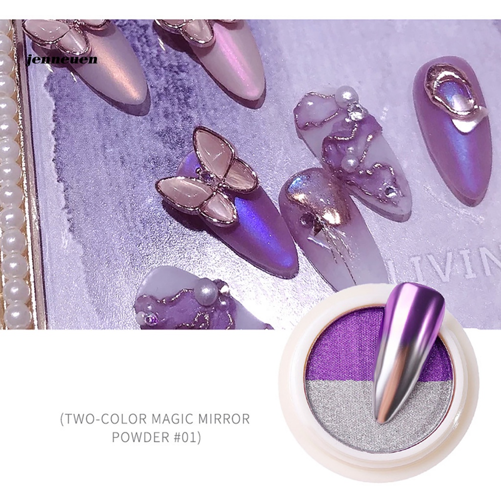 Bột Tráng Gương Hai Màu Bằng Titan Dùng Trang Trí Móng Tay Nghệ Thuật DIY