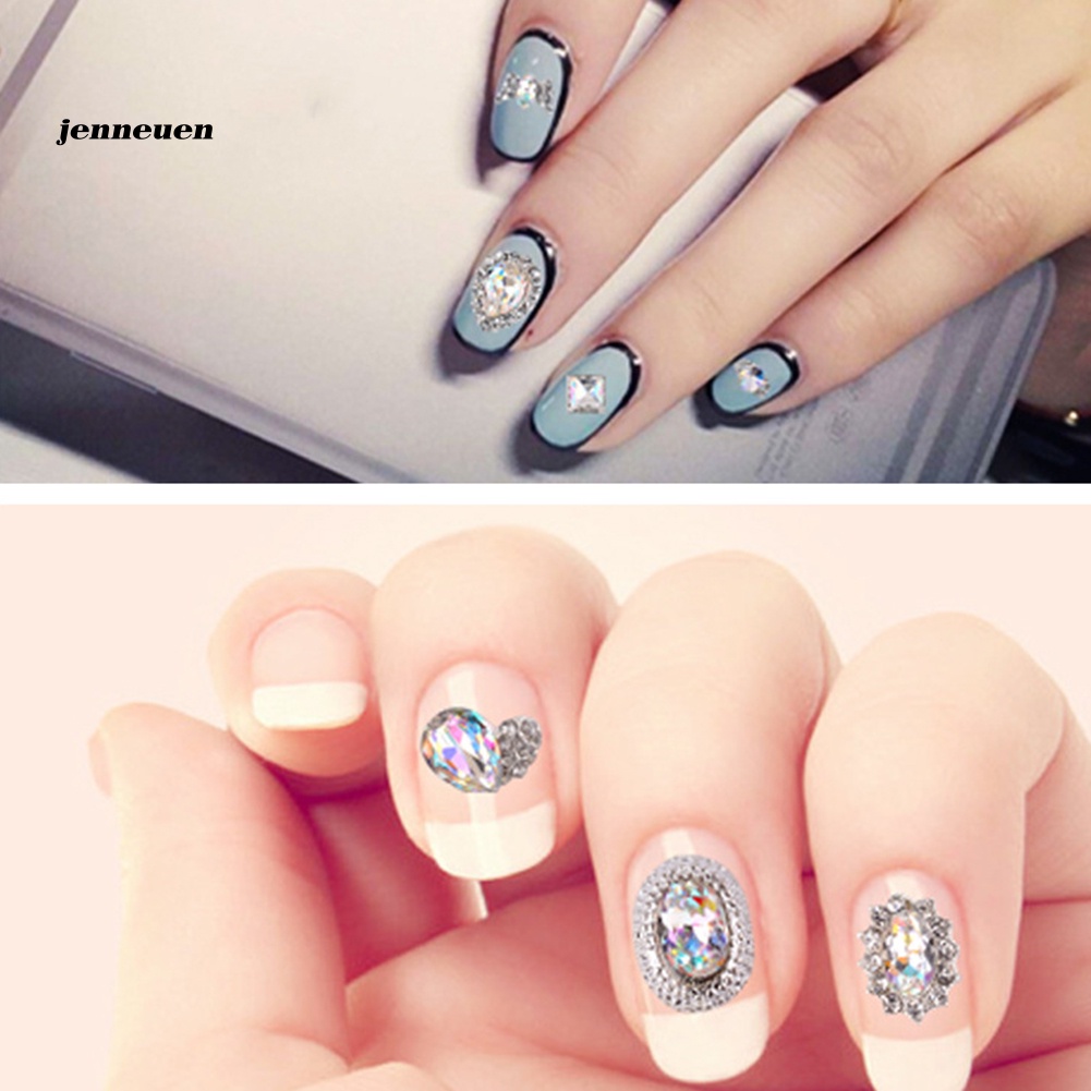 1 Hộp Đá 3D Lấp Lánh Tự Trang Trí Móng Tay