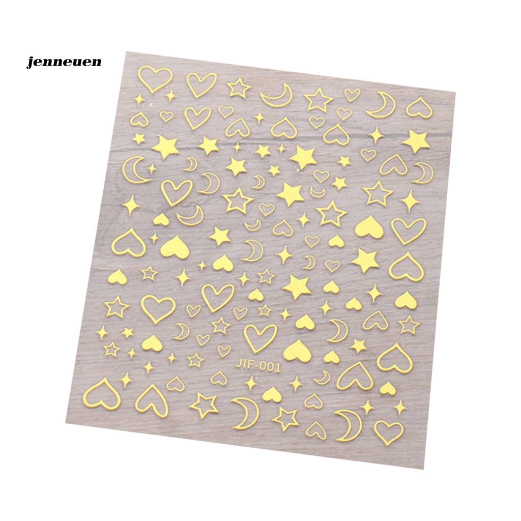 Miếng Dán Trang Trí Móng Tay Hình Ngôi Sao Lấp Lánh