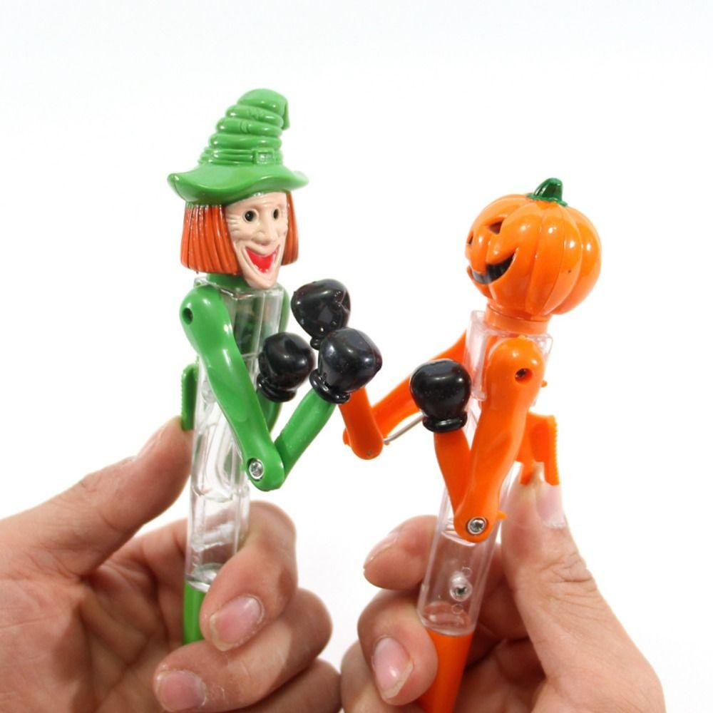 Shanrong Bút Bi Hình Quả Bí Ngô / boxing Kèm Đèn Độc Đáo Vui Nhộn Cho Dịp halloween