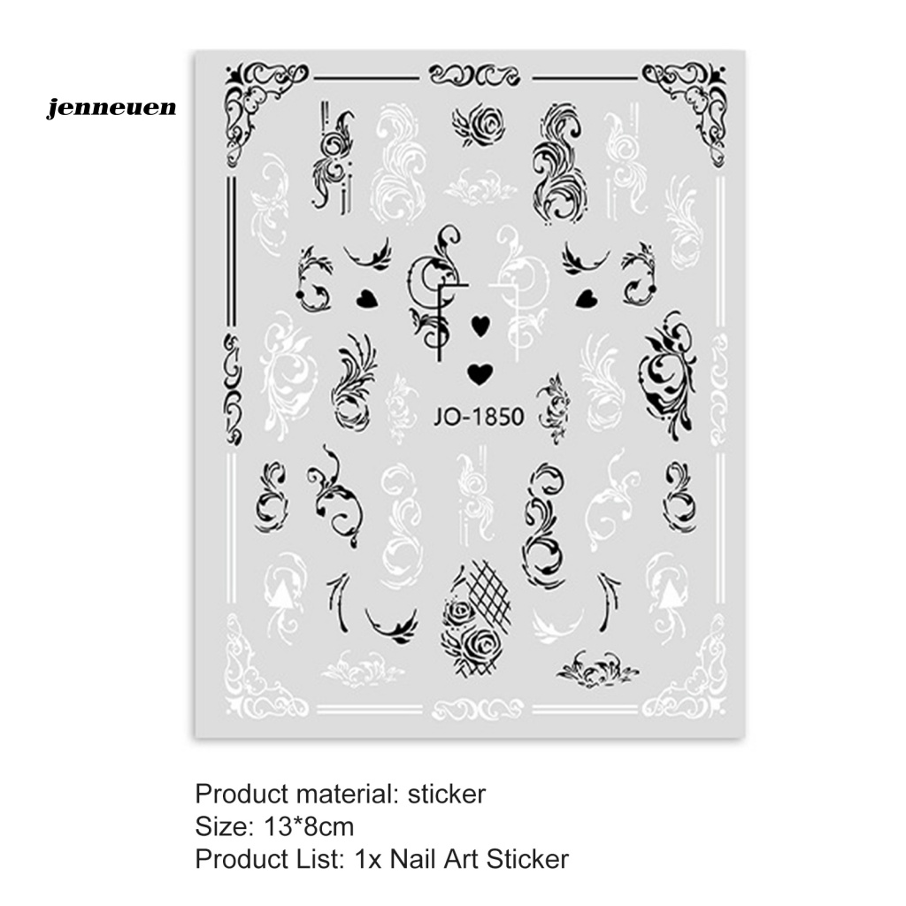 Miếng Dán Trang Trí Móng Tay Hình Dây Leo Siêu Mỏng