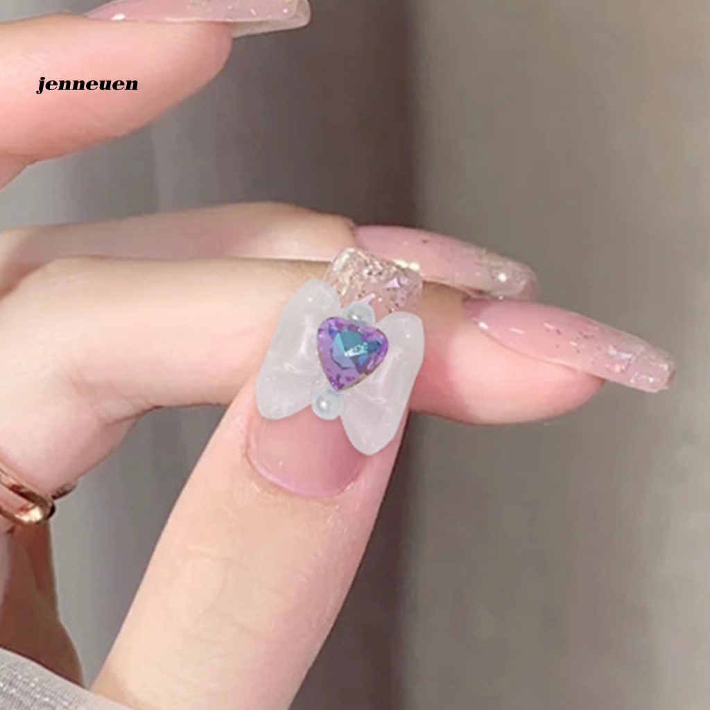 Set 10 Phụ Kiện Trang Trí Móng Tay 3D Lấp Lánh Sang Trọng Chống Rơi