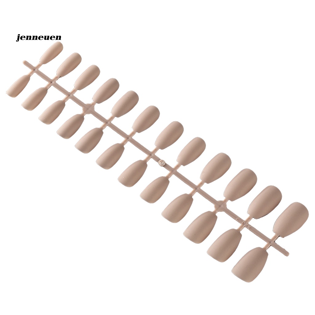 Bộ 24 Móng Tay Giả Ngắn Che Phủ Toàn Diện Màu Sắc Sống Động