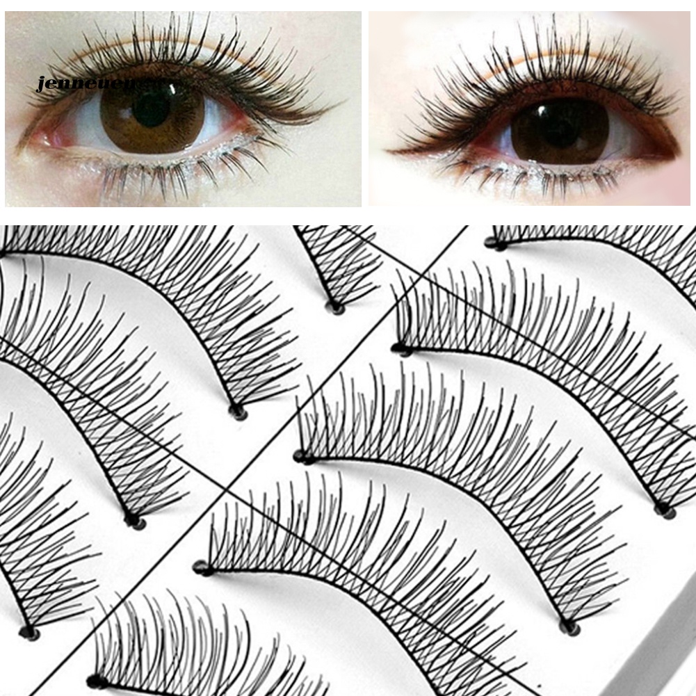 Set 10 Cặp Lông Mi Giả Mềm Tự Nhiên Handmade JEN