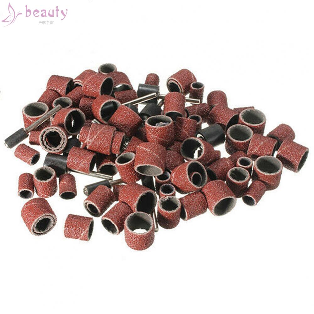 Bộ 102 Miếng Giấy Nhám Đánh Bóng Móng Tay 1 / 2 '' 3 / 8 '' 1 / 4 ''