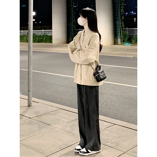 Áo Khoác Bóng Chày Vải Nhung Phong Cách Retro Mỹ Thời Trang Xuân Thu Mới Cho Nữ