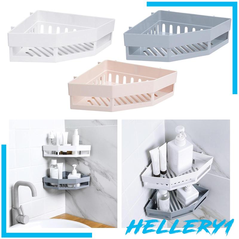 Giá Đỡ Đựng Dầu Gội Gắn Góc Tường Tiện Dụng Cho Phòng Tắm