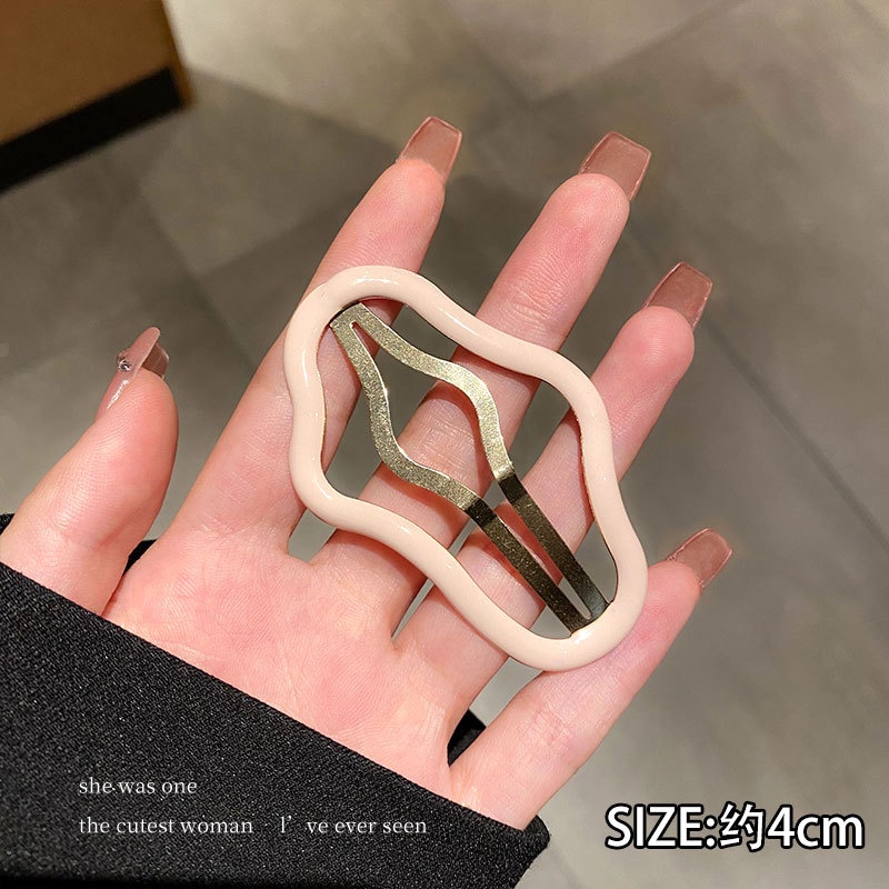 Kẹp Tóc Bb Hình Đám Mây Khoét Rỗng Đơn Giản Phong Cách Hàn Quốc Cho Nữ