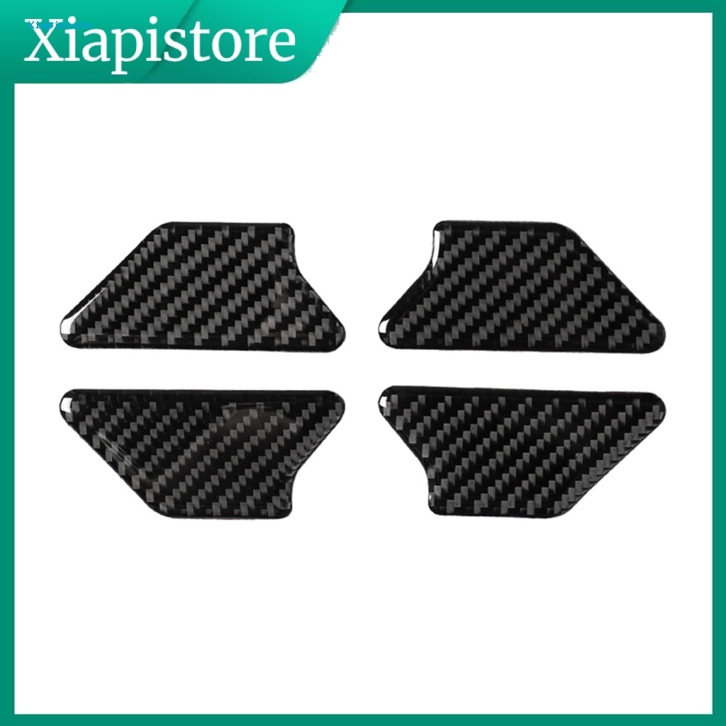 Set 4 Miếng Dán Tay Nắm Cửa Bên Trong Xe Hơi VW Golf 6 R MK6 08-12 Bằng Sợi Carbon