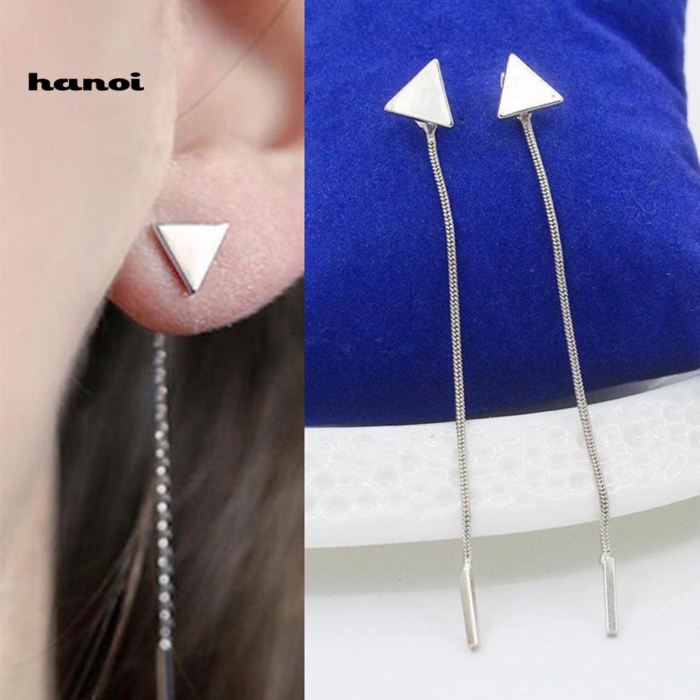 Đôi Khuyên Tai Dài Gắn Núm Tua Thời Trang Cho Nữ