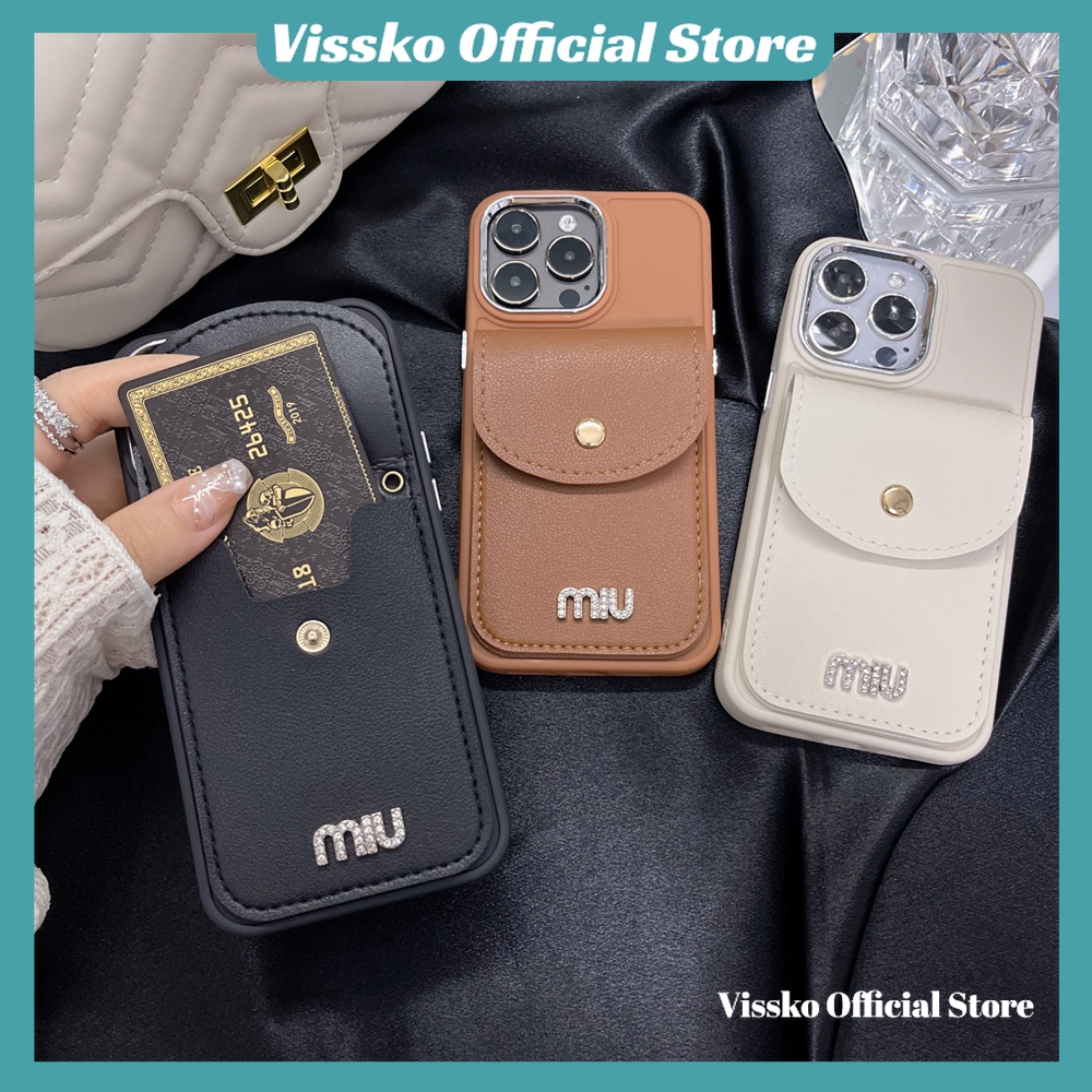 Sang Trọng Bao Da Điện Thoại Kèm Ngăn Đựng Thẻ Cho iphone 15 pro max 7p 8p x xs xsmax 11 12 13 14 15 pro max