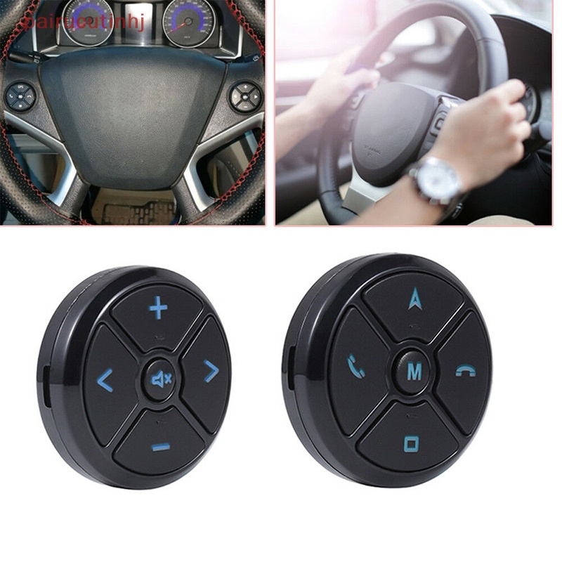 Cặp Nút Điều Khiển Từ Xa Không Dây GPS Thông Minh Gắn Vô Lăng Xe Hơi