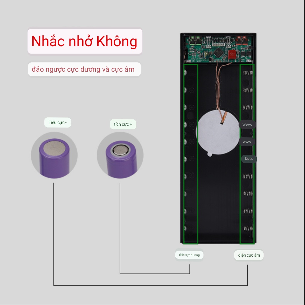 Box sạc dự phòng 10 cell không dây PD3.0.QC4.0 / 22,5W sạc nhanh