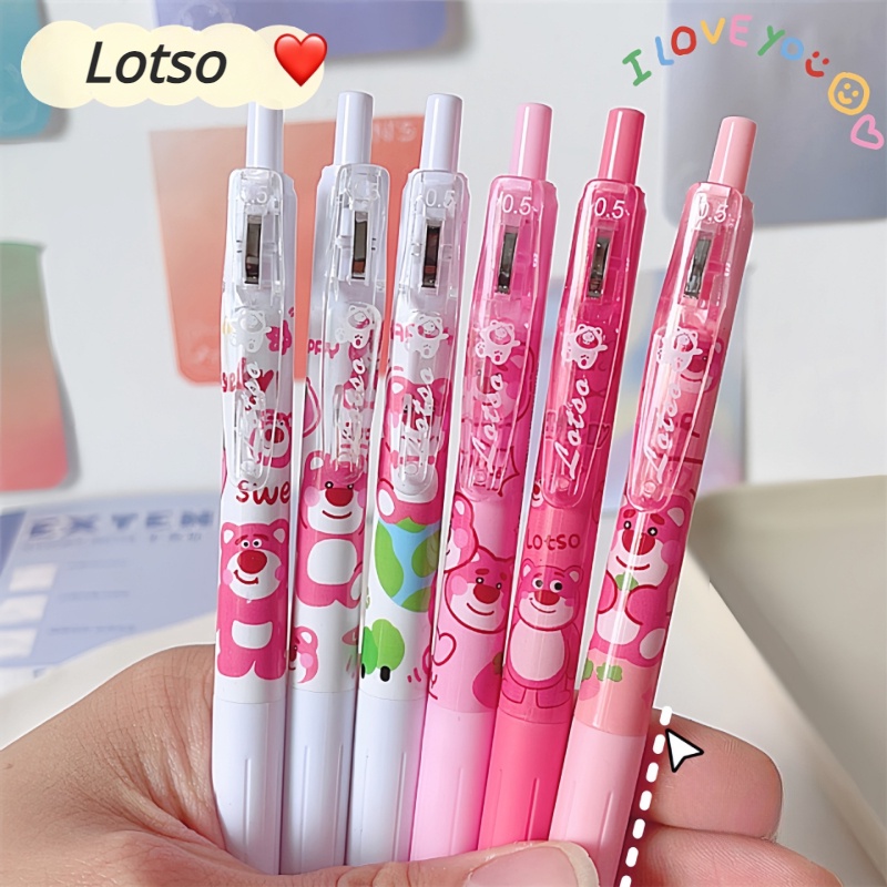 SANRIO Set 6 Bút Mực Nước Ngòi 0.5mm Màu Đen